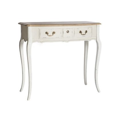 59e4bb0d28685076f59f3561cde7ef1b9a96a911009b8eaf54e4b4bdcba553ec.jpg An Image of Spencer Wooden Console Table Small In White