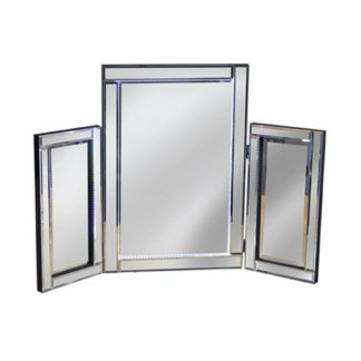 An Image of Illuminated Silver LED Dressing Table Mirror