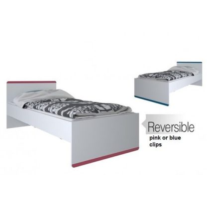 5b8a8ad0b94fa6fb4bf9c2f495bf2ff9821875bc7f6502ec128c1f803678c05c.jpg An Image of Delphi Wooden Children Bed In Pearl White
