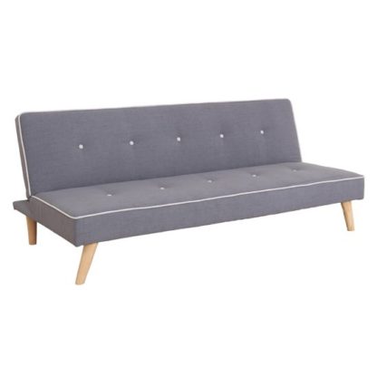 An Image of Boston Sofa Bed In Grey Linen Style Fabric