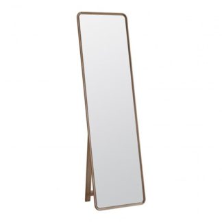 An Image of Kingham Cheval Mirror With Stand In Oak