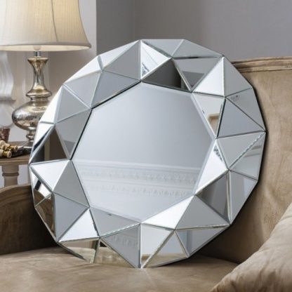 An Image of Valois Wall Mirror Round With Mirror Framed