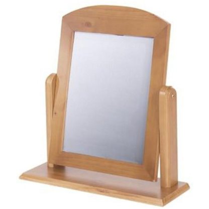 An Image of Eden Single Mirror In Golden Tinted Lacquer Finish