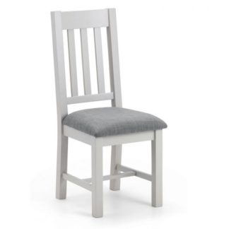 An Image of Christie Wooden Dining Chair In Taupe Linen With Grey Lacquer