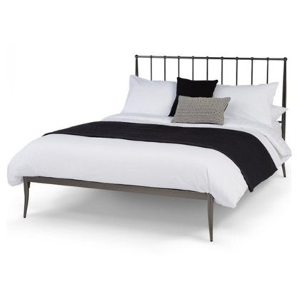 60e5ddd82429dc8e4722e58ea8b199ad03139ff9361e3419e6a153da8884e7b9.jpg An Image of Saturn Precious Metal King Size Bed In Black Nickel