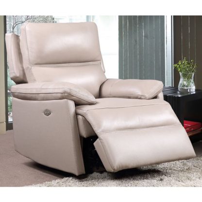 An Image of Bailey Faux Leather Armchair In Taupe