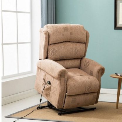 627985958dbfab404b1a8b98cdf48568fc68a91cb8bbad90accc457ea30c61ae.jpg An Image of Manningham Modern Rise And Recliner Chair In Wheat Fabric
