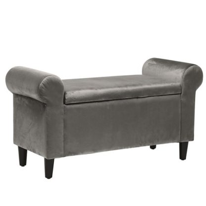 An Image of Highgrove Storage Ottoman In Grey