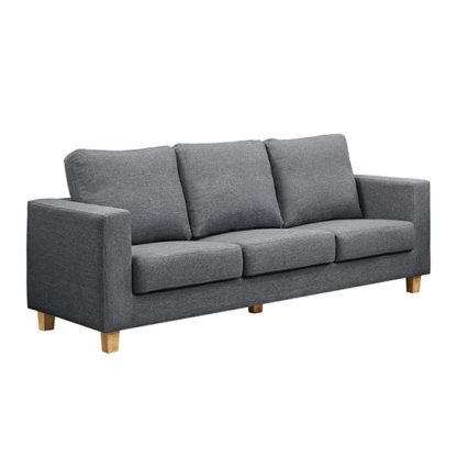 675aaeccbfb2fd7e0a4dc6fb4ac7f1adf74483ffca8ff38171152bff4df2c75a.jpg An Image of Wasp Linen Fabric 3 Seater Sofa In Dark Grey