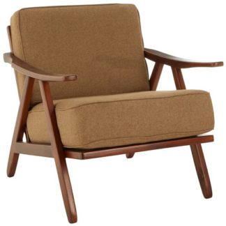 An Image of Formosa Teak Wood And Fabric Chair With Wooden Legs