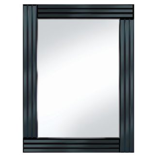 An Image of Black Panel 60x80 Rectangle Mirror