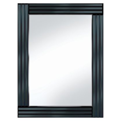6ab855efc667f308cb79cf4f97df21a60540d916824464ffad07e0f2f39fda81.jpg An Image of Black Panel 60x80 Rectangle Mirror