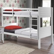 An Image of Napoli Wooden Children Bunk Bed In White