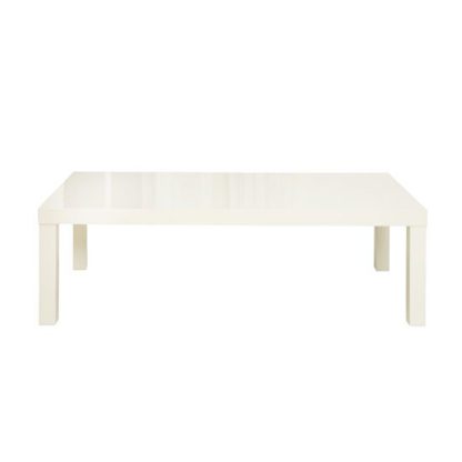 6e9a025fc358c79cc99258841c127e90d796a82ba0e75c9cf39cd73ae5055670.jpg An Image of Curio Cream High Gloss Finish Coffee Table