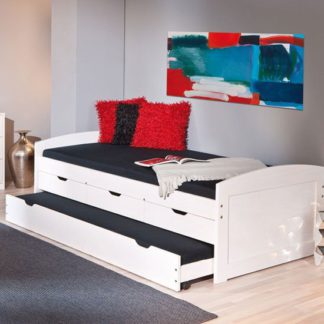 An Image of Ulli Day Bed With 3 Drawers And Pull Out Under Bed In White