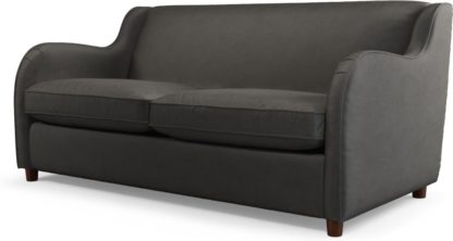 An Image of Custom MADE Helena Sofabed, Plush Asphalt Velvet