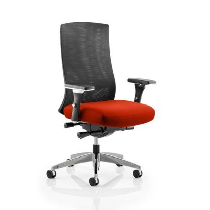 An Image of Scarlet Home Office Chair In Pimento With Castors