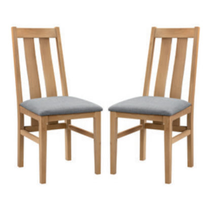 6f6df78145d949d5ffb4de620fc10c5f6db7d9a60d7acd07e861187ce19d9d59.jpg An Image of Cotswold Oak Wooden Dining Chair In Pair