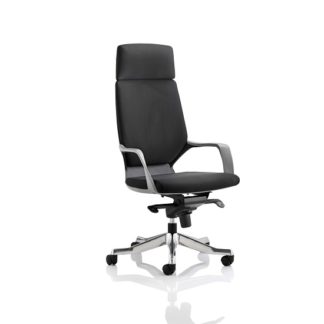 An Image of Wafford Office Chair In Black With Nylon Fixed Armrest