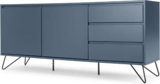 An Image of Elona Sideboard, Slate Blue & Black