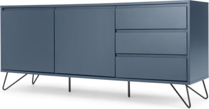 An Image of Elona Sideboard, Slate Blue & Black