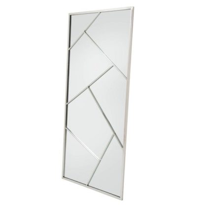 7cb65150462175cfc974181108598bf17cb984e21588a65f5bb38cb8d7d6f46e.jpg An Image of Betty Contemporary Floor Standing Mirror With Silver Frame