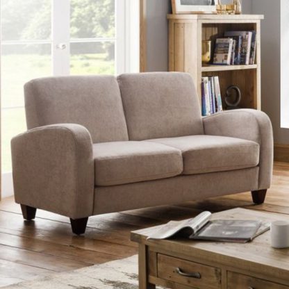 7e34a3d82807c5dc7c324773e91f45215d53ca03ef836c88a637112f39184489.jpg An Image of Vivo Chenille Fabric Fold Out Sofa Bed In Mink