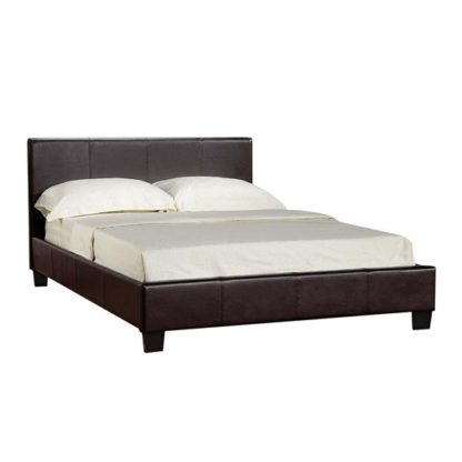 An Image of Prado Plus Hydraulic King Size Bed In Brown