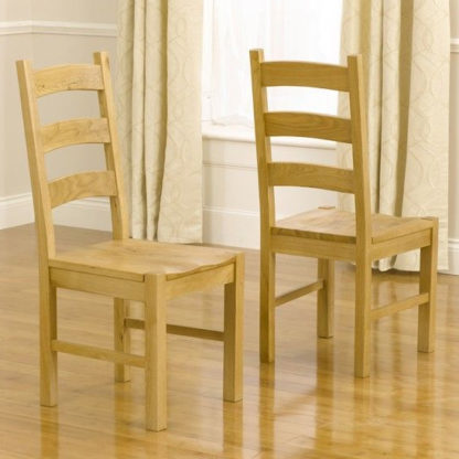 An Image of Segin Timber Dining Chairs In Pair