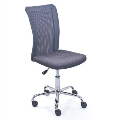 An Image of Bonnie Children Office Chair In Grey PU With Mesh Back