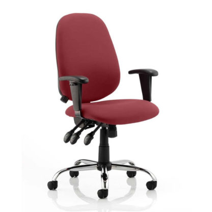 An Image of Lisbon Office Chair In Ginseng Chilli With Arms