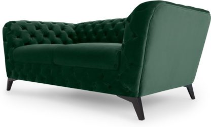 An Image of Sloan 2 Seater Sofa, Pine Green Velvet