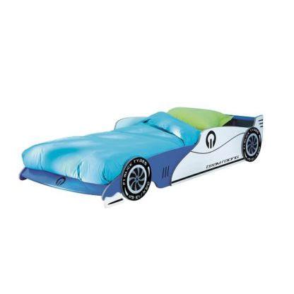 An Image of Italic Boys Childrens Car Bed In Blue