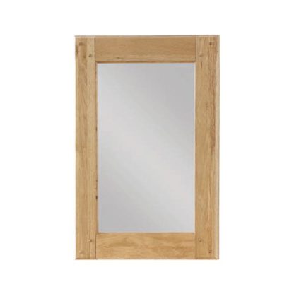 An Image of Heaton Bedroom Mirror With Oak Frame