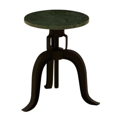 8883a8a337ac49017d855f621fc60199ac0912f4fe538480447c67190450ca01.jpg An Image of Sadalbari 3 Legs Bar Stool With Green Marble Top