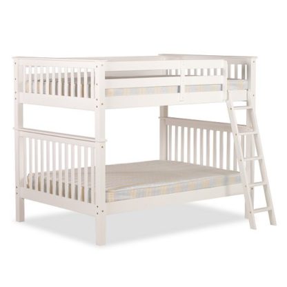 8a5f27b6adc93103f5e4c2a377c4c411f1bbc26b59211facc94676ee3d7f686d.jpg An Image of Malvern Wooden Small Double Bunk Bed In White