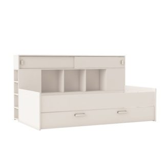 An Image of Solar Contemporary Childrens Bed In Matt White