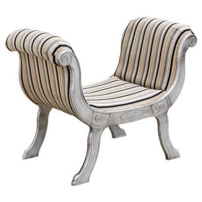 An Image of Cleopatra Occasional Lounge Chaise Chair With Wooden Legs