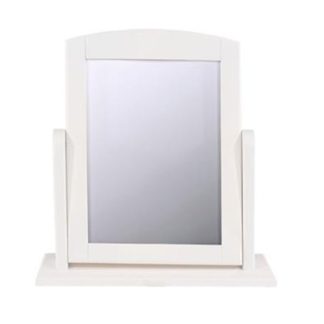 An Image of Caithness Single Dressing Mirror With White Frame