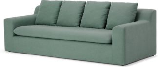 An Image of Benson 3 Seater Sofa, Clover Green