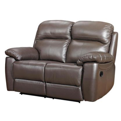 8f258b7ab0883821bc76790c3c0ca8ee4e4d2bc28d866fe3d418a1817992e429.jpg An Image of Aston Leather 2 Seater Fixed Sofa In Brown