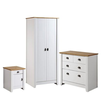 909c4c7ef68d1945f685e2c417ab91dda6e59f25c08b4b75ba925d56ab41f2cf.jpg An Image of Gibson Wooden Bedroom Furniture Set In White And Oak