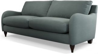 An Image of Custom MADE Sofia 3 Seater Sofa, Athena Dark Grey
