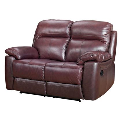 96c8d7dc645bbcdf73b5281cb44e78d229e5e9c414b7dc9a76b40f6f63294b72.jpg An Image of Aston Leather 2 Seater Recliner Sofa In Chestnut