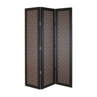 An Image of Dorris Canvas Room Divider Screen In Wisteria Floral Design