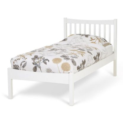 9c3c1b3f55b71b0eb84c97739c8bcc030927d89fe7b15828f1a44bd93ac52876.jpg An Image of Alice Hevea Wooden Single Bed In Opal White