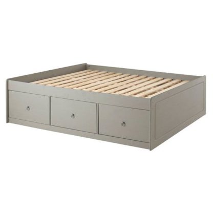 An Image of Corina Double Size Cabin Bed With Grey Washed Wax Finish