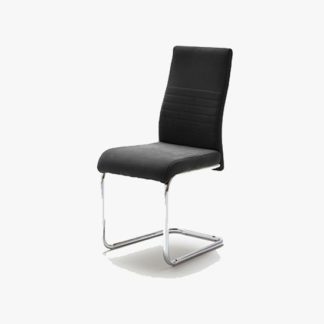 An Image of Jonas Metal Swinging Black Dining Chair