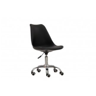 An Image of Larsson Swivel Home Office Chair In Black