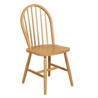 An Image of Marsic Spindleback Dining Chair In Light Oak